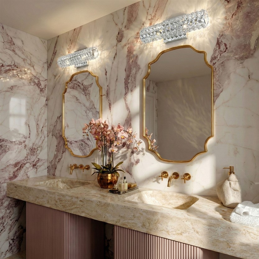 Modern Crystal Wall Lamp for Bathroom Modern Crystal Wall Lamp for Bathroom